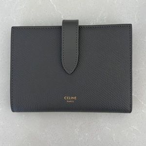 Celine medium strap wallet - gray